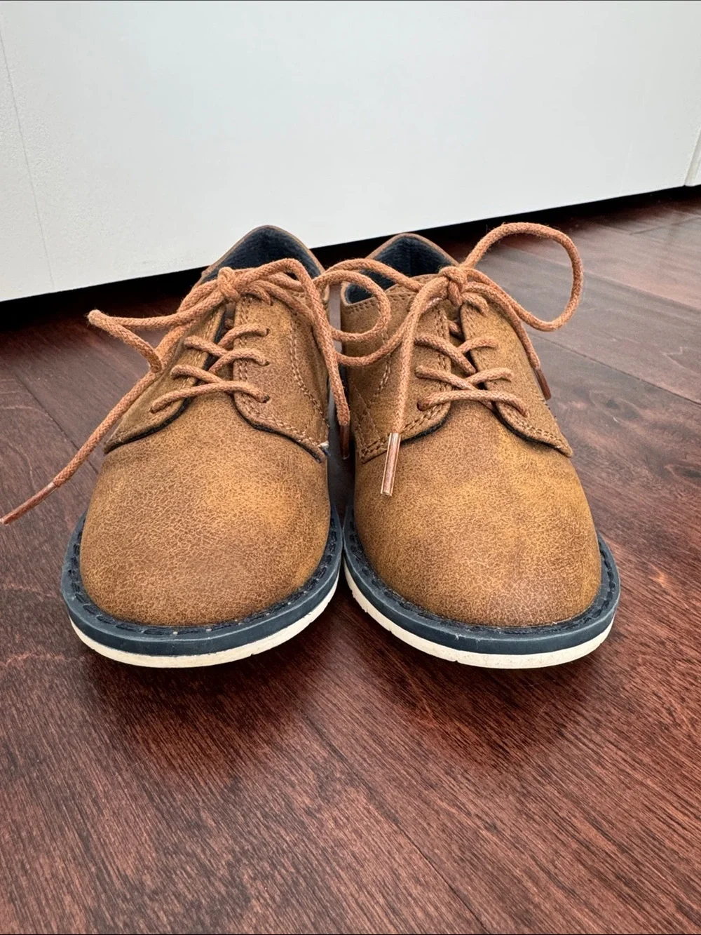 The Children’s Place Boys Brown Shoes Casual Chic Vegan Leather, toddler size 11